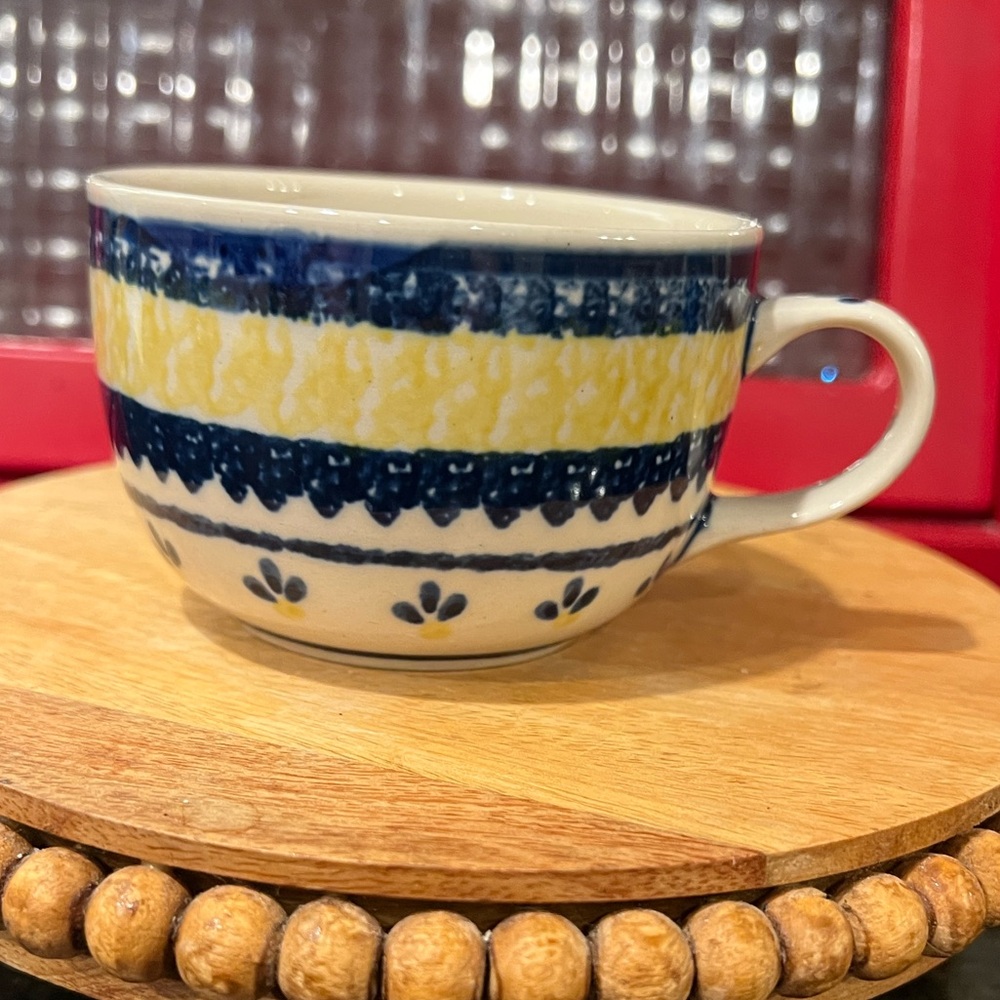 Hand Painted Polish Cup/Mug AS IS CONDITION